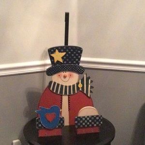 Snowman Wreath Holder